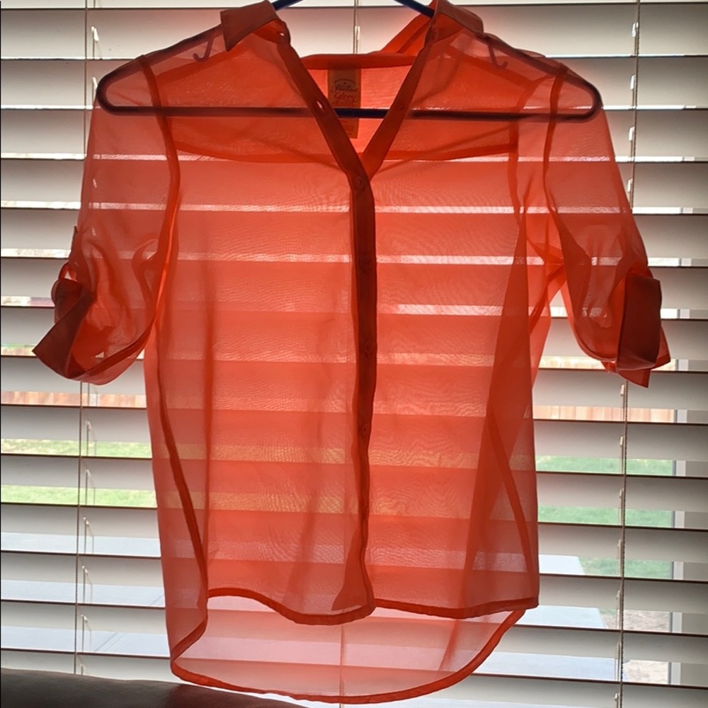 orange kids blouse